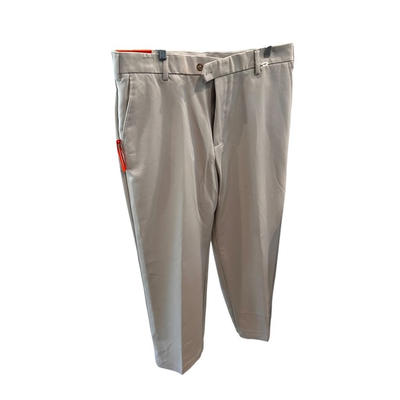 Izod Other - Izod XFG Mens Golf Pants Khaki Tan Pleated Glove Tee Pocket 36W 29L New